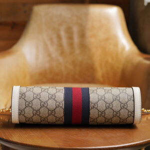 Túi Gucci Ophidia small shoulder Beige And White Leather