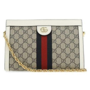 Túi Gucci Ophidia small shoulder Beige And White Leather