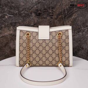 Túi Gucci Padlock GG Small Shoulder GG Supreme White Leather