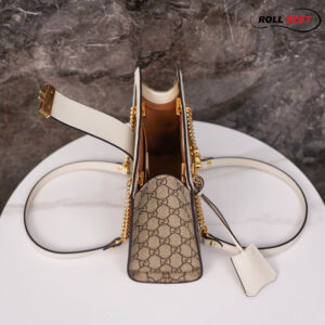 Túi Gucci Padlock GG Small Shoulder GG Supreme White Leather