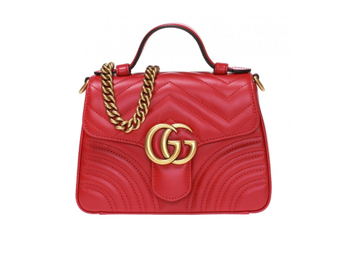 Túi Gucci Red GG Marmont Mini Top Handle Bag