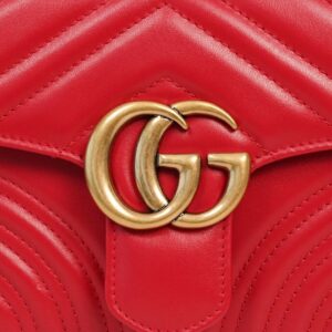 Túi Gucci Red GG Marmont Mini Top Handle Bag