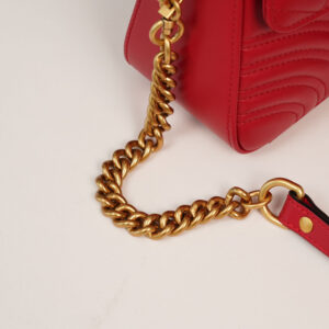 Túi Gucci Red GG Marmont Mini Top Handle Bag