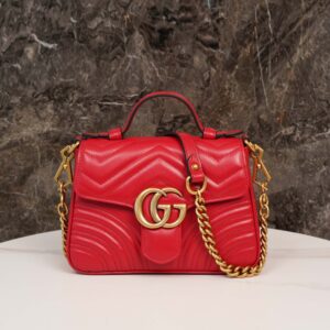 Túi Gucci Red GG Marmont Mini Top Handle Bag