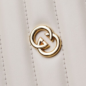 Túi Gucci Women's White Interlocking-g Mini Quilted-leather Cross-body Bag