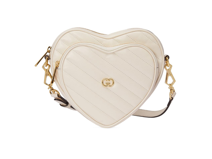 Túi Gucci Women's White Interlocking-g Mini Quilted-leather Cross-body Bag