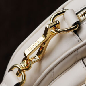 Túi Gucci Women's White Interlocking-g Mini Quilted-leather Cross-body Bag