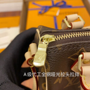 Túi Louis Vuitton Nano Speedy Monogram Canvas Brown Handbag