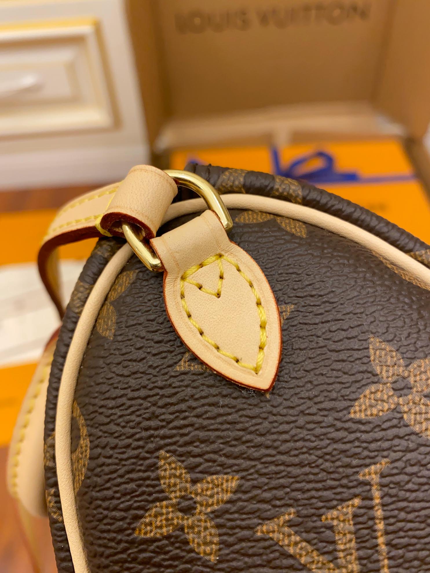 Túi Louis Vuitton Nano Speedy Monogram Canvas Brown Handbag