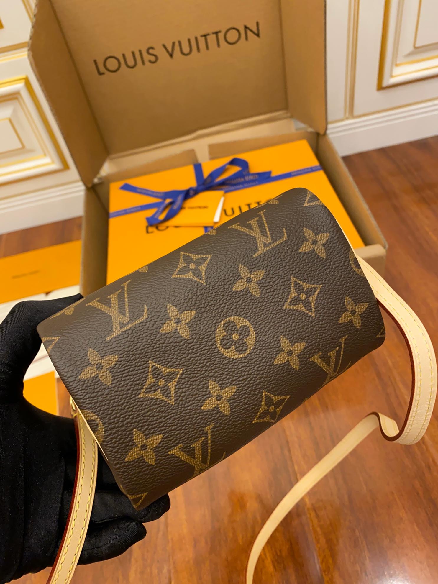 Túi Louis Vuitton Nano Speedy Monogram Canvas Brown Handbag