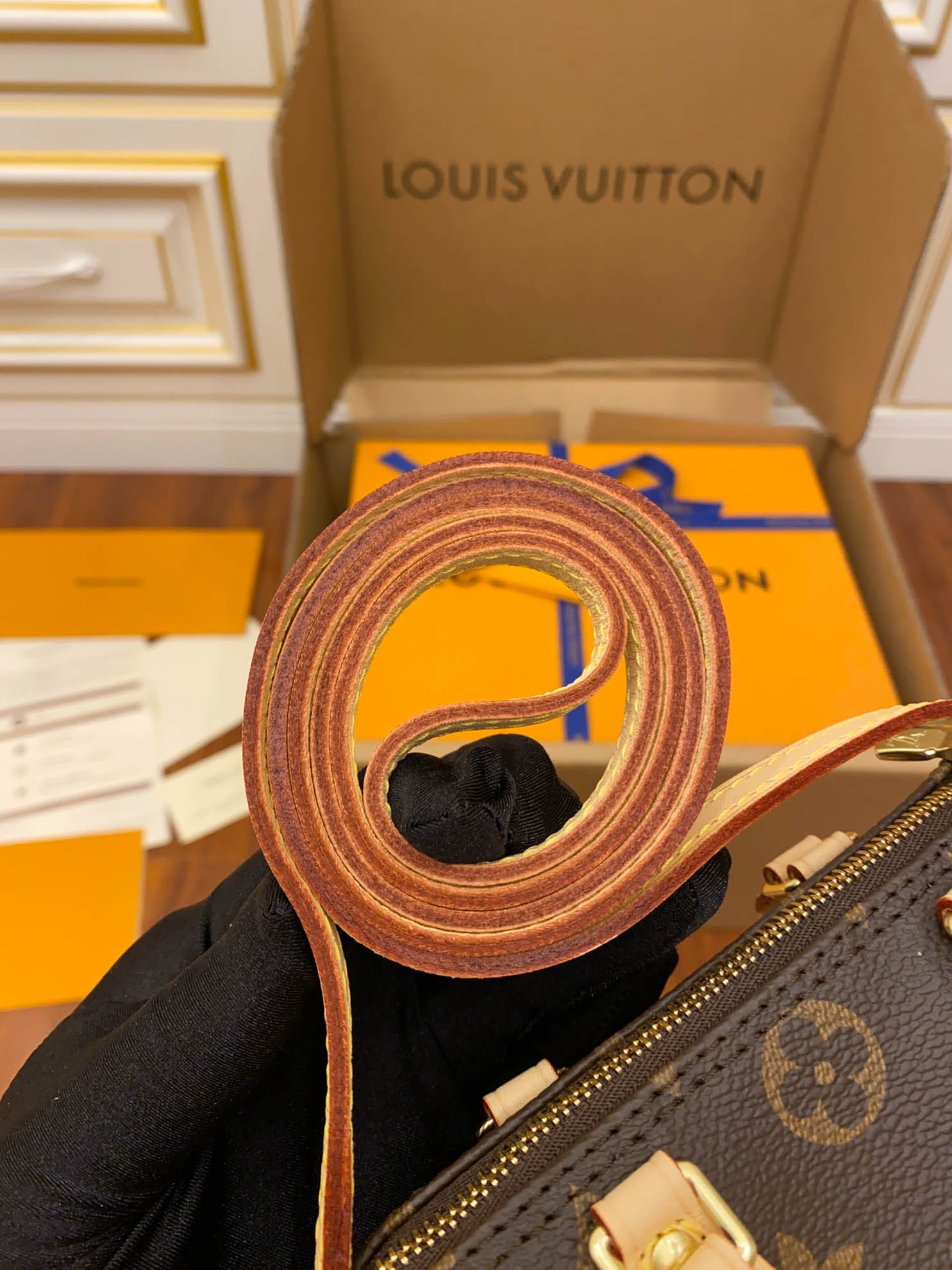 Túi Louis Vuitton Nano Speedy Monogram Canvas Brown Handbag