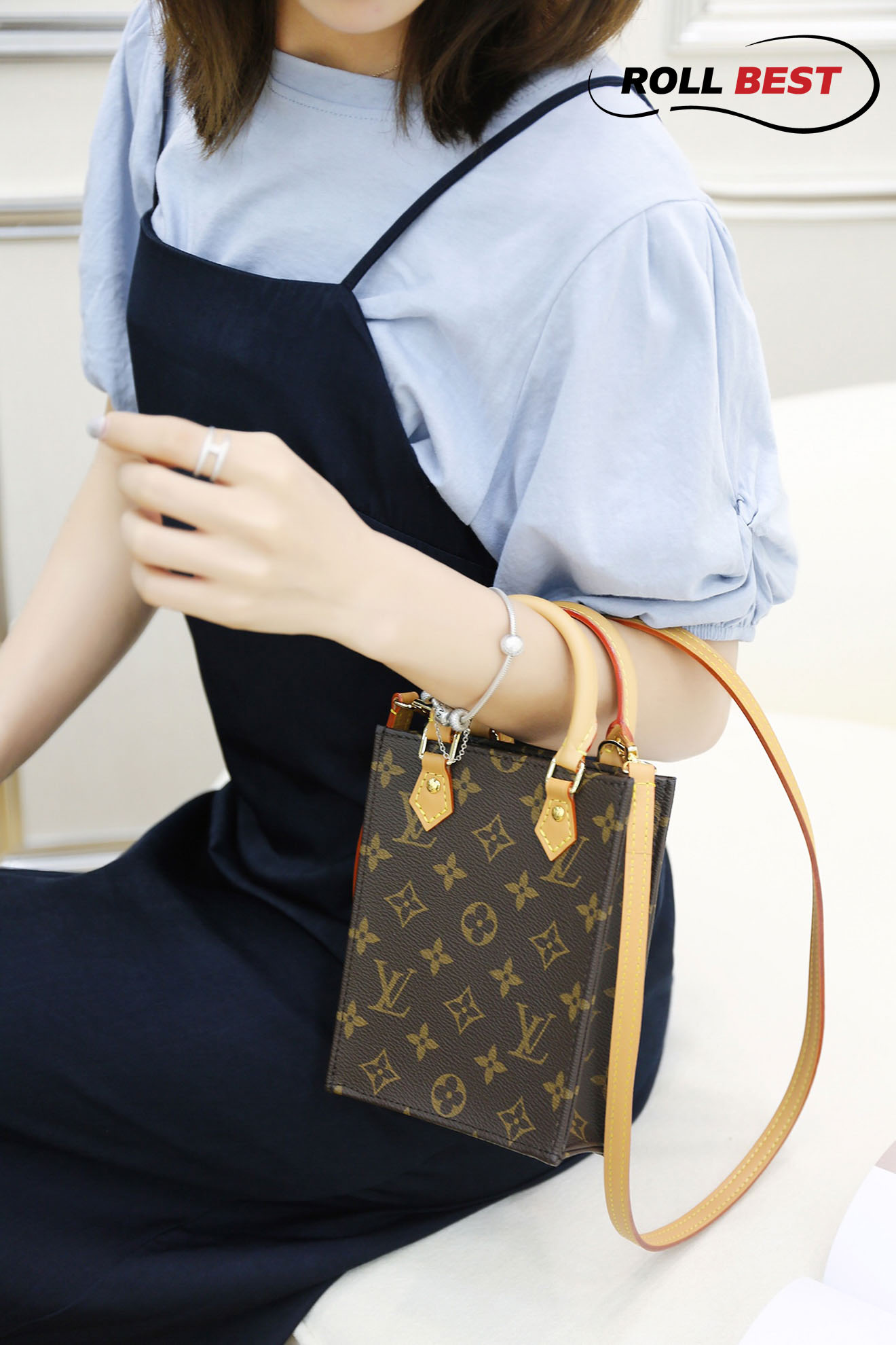 Túi Louis Vuitton Petit Sac Plat Monogram Empreinte