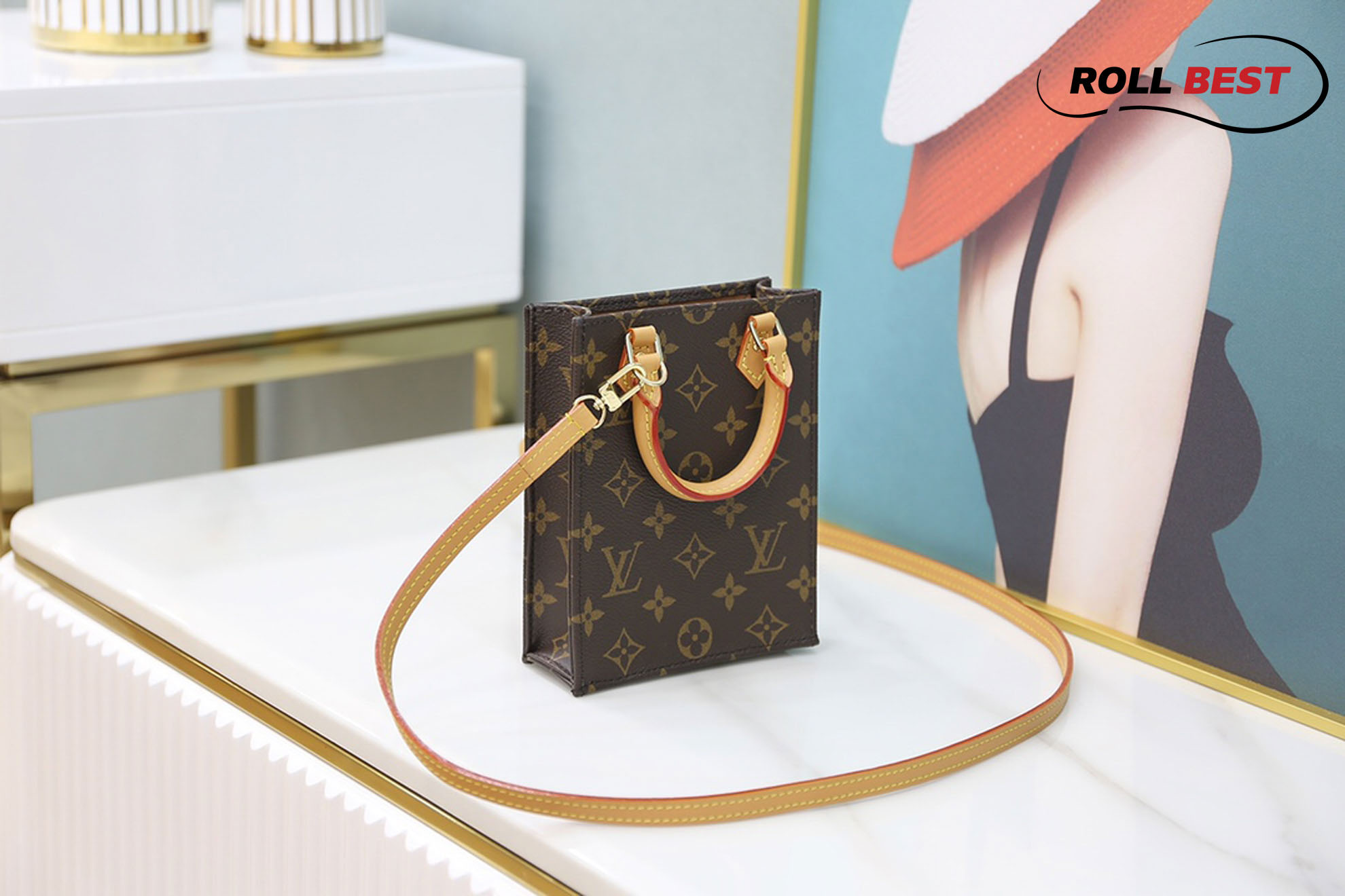 Túi Louis Vuitton Petit Sac Plat Monogram Empreinte