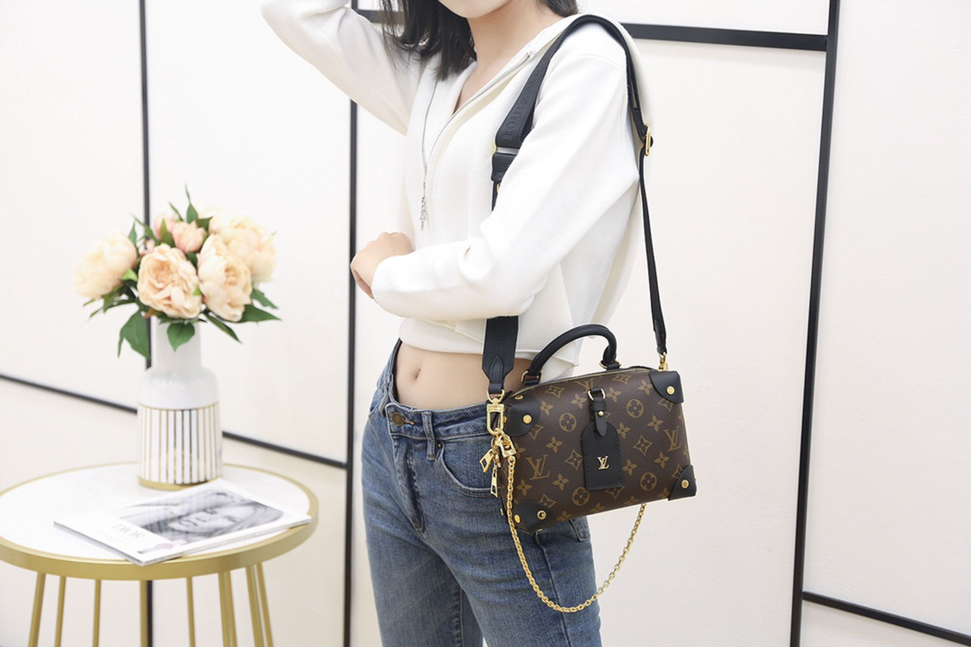 Túi Louis Vuitton Petite Malle Souple Bag ‘Black’