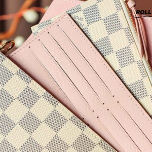 Túi LV Félicie Pochette Damier White Pink