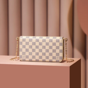 Túi LV Félicie Pochette Damier White Pink