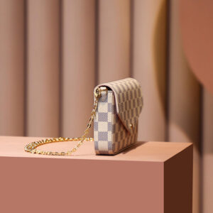 Túi LV Félicie Pochette Damier White Pink