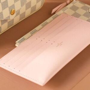 Túi LV Félicie Pochette Damier White Pink