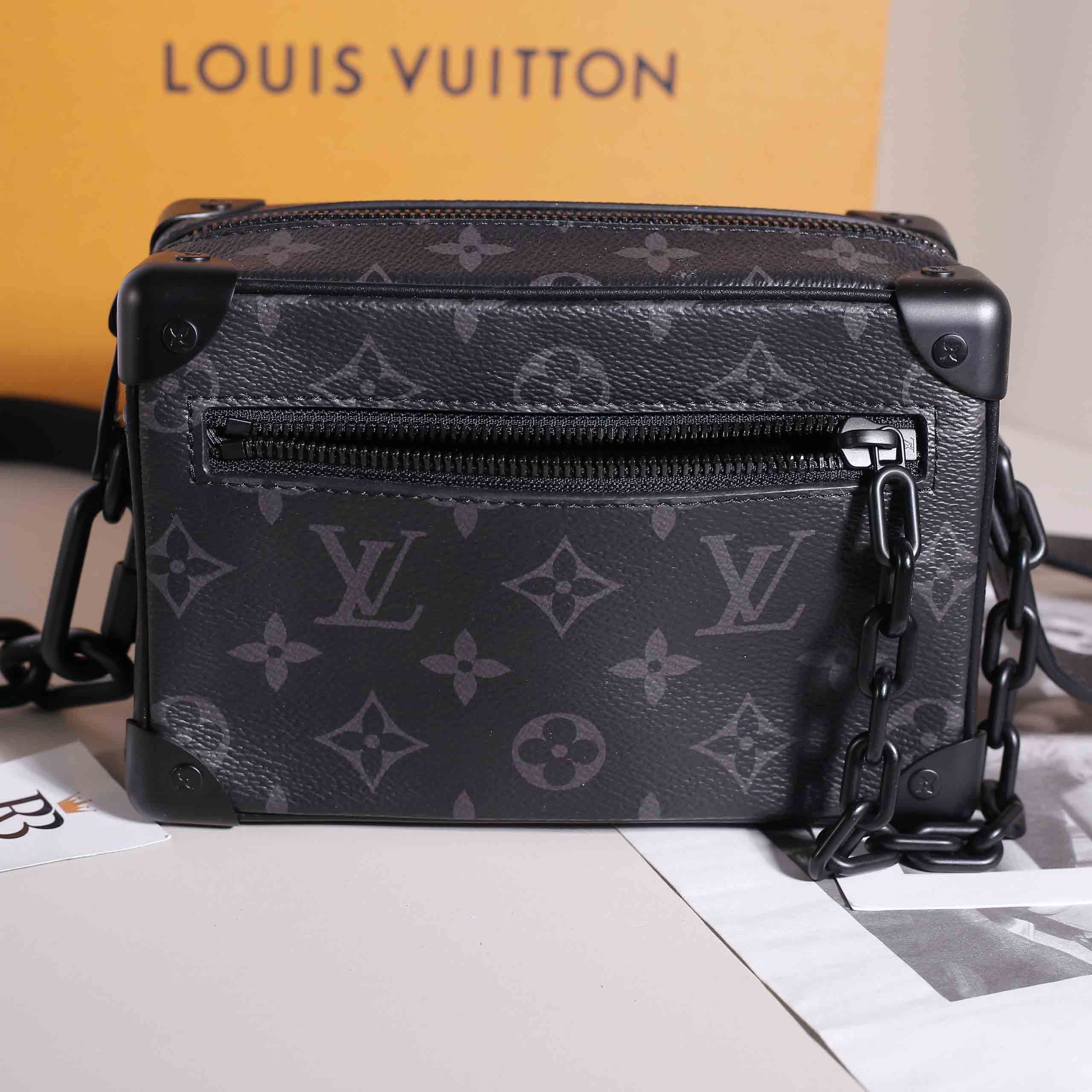 Túi LV Mini Soft Trunk Monogram Eclipse Black 