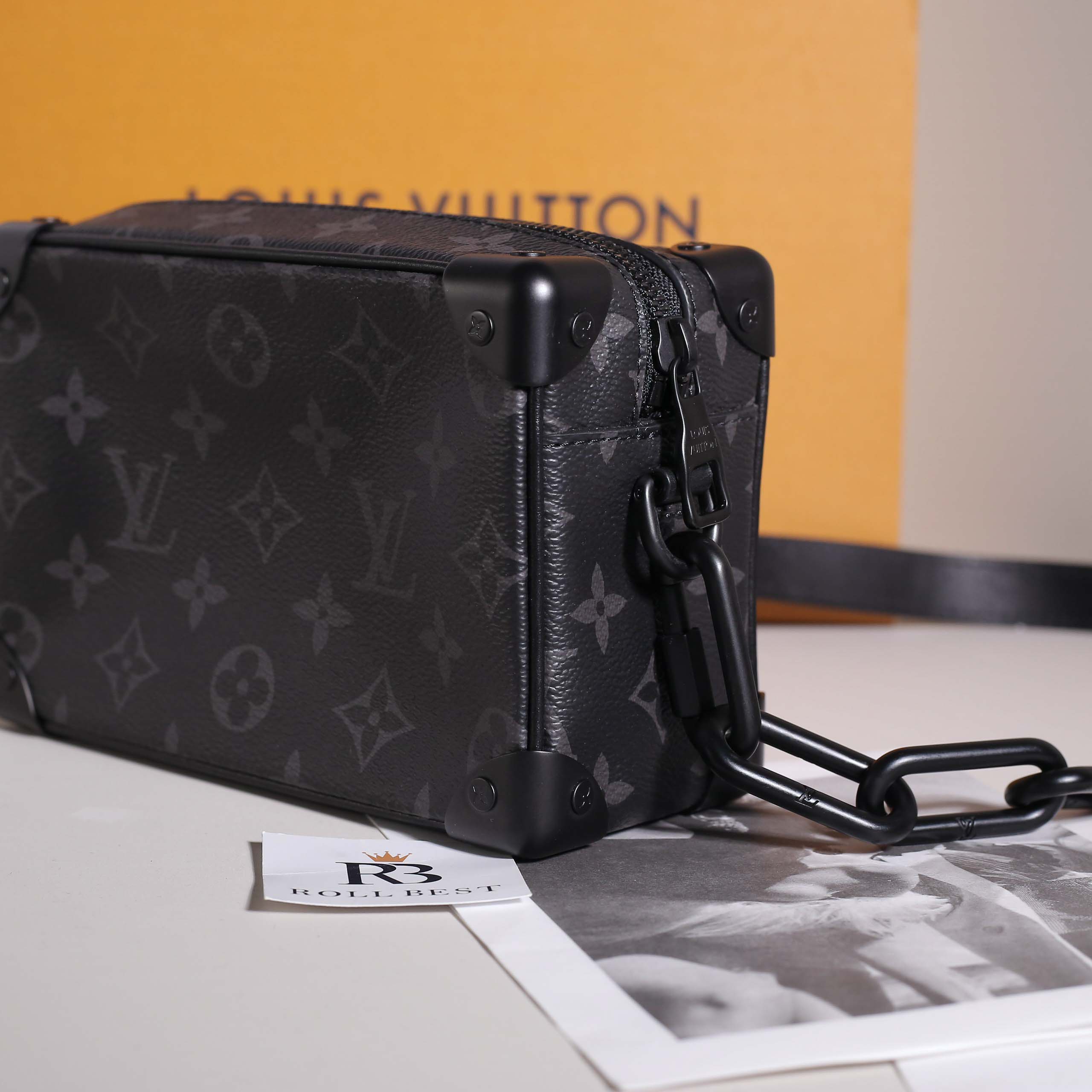 Túi LV Mini Soft Trunk Monogram Eclipse Black 