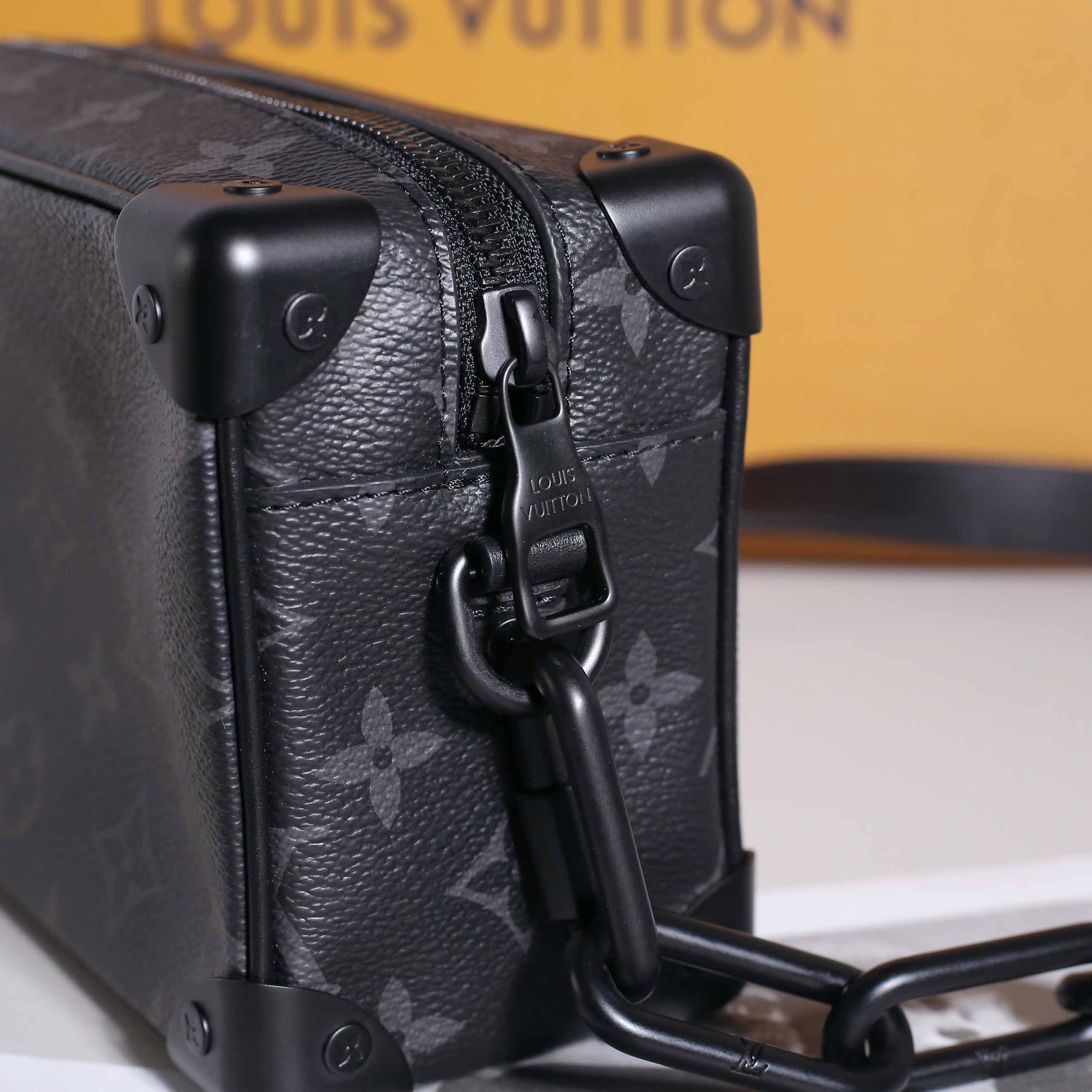 Túi LV Mini Soft Trunk Monogram Eclipse Black 