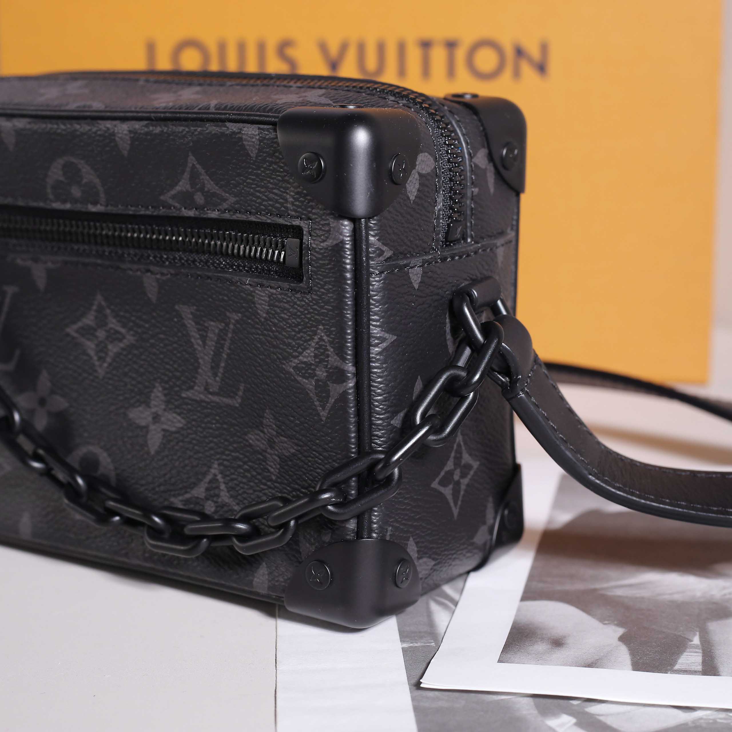 Túi LV Mini Soft Trunk Monogram Eclipse Black 