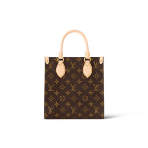 Túi LV Sac Plat BB Monogram Nâu Canvas