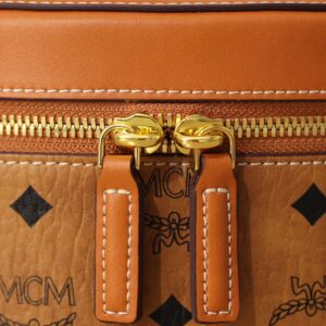 Túi MCM Cylinder Crossbody Visetos Cognac