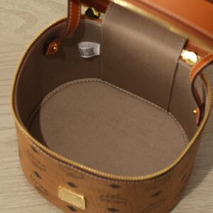 Túi MCM Cylinder Crossbody Visetos Cognac