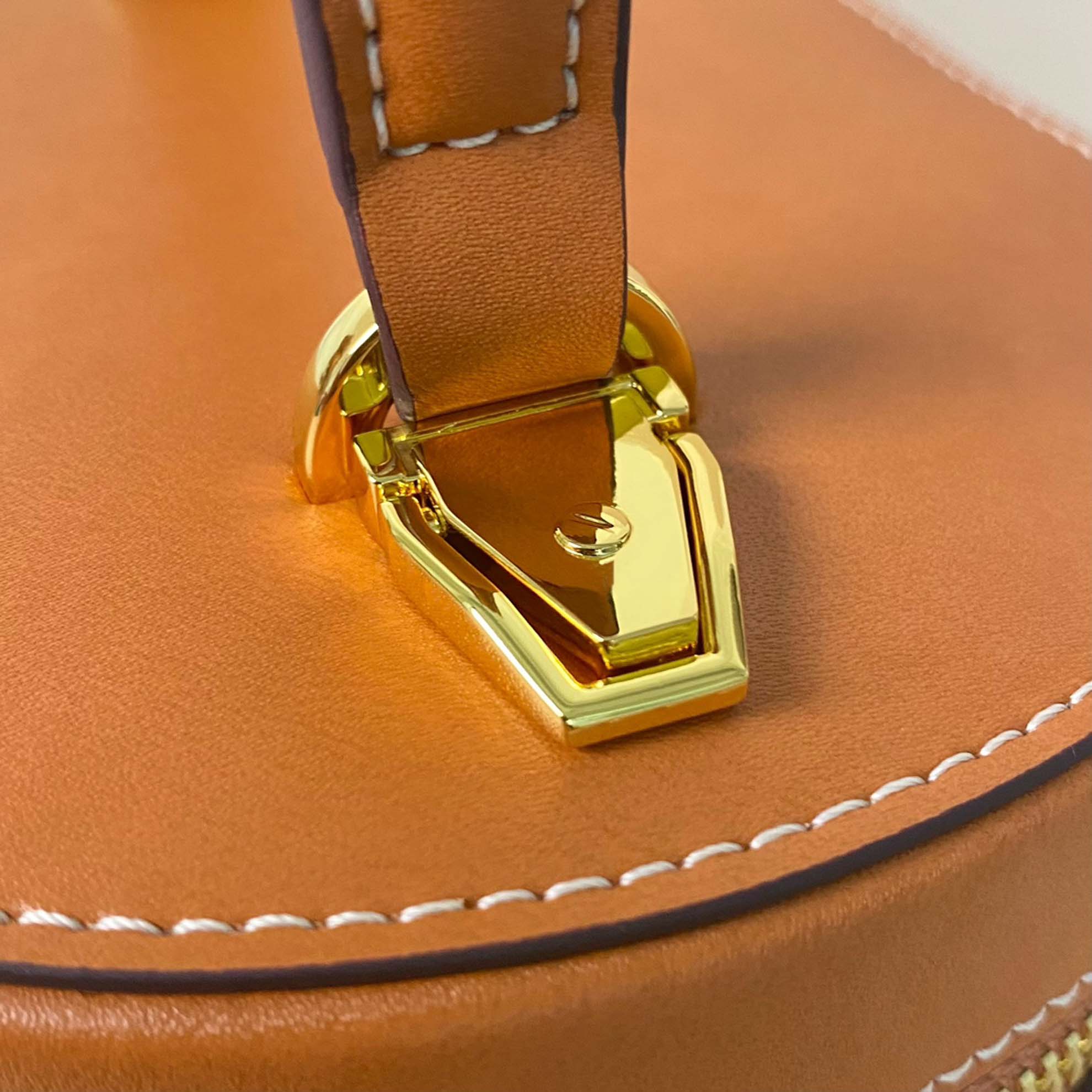 Túi MCM Cylinder Crossbody Visetos Cognac