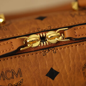 Túi MCM Essential Boston Bag Visetos Cognac