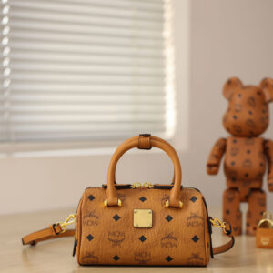 Túi MCM Essential Boston Bag Visetos Cognac