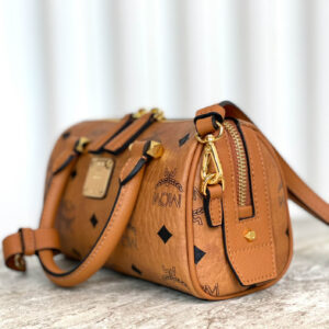 Túi MCM Essential Boston Bag Visetos Cognac