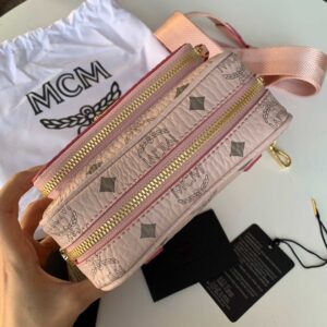 Túi MCM Klassik Crossbody in Visetos Pink