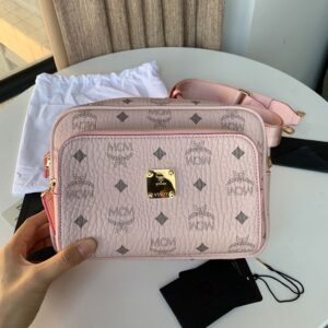 Túi MCM Klassik Crossbody in Visetos Pink