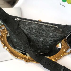 Túi MCM Medium Fursten Belt Bag In Visetos Black