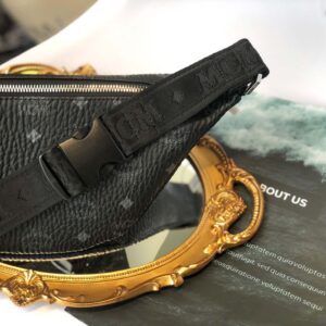 Túi MCM Medium Fursten Belt Bag In Visetos Black