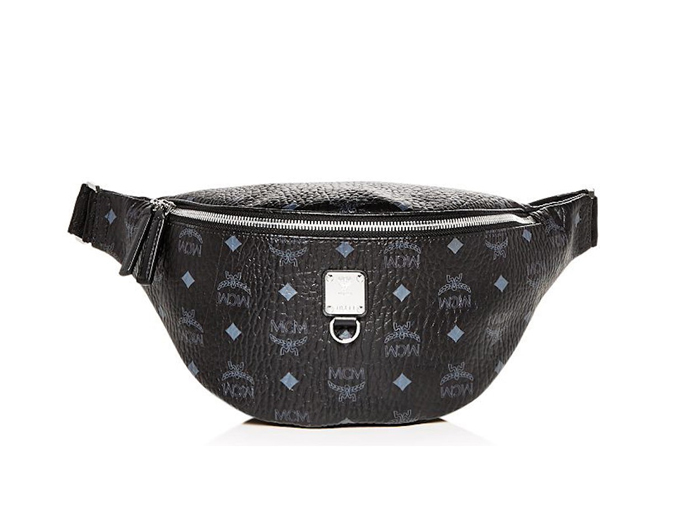 Túi MCM Medium Fursten Belt Bag In Visetos Black