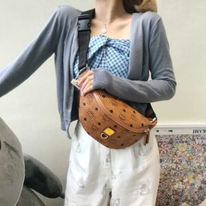 Túi MCM Medium Fursten Belt Bag In Visetos Cognac