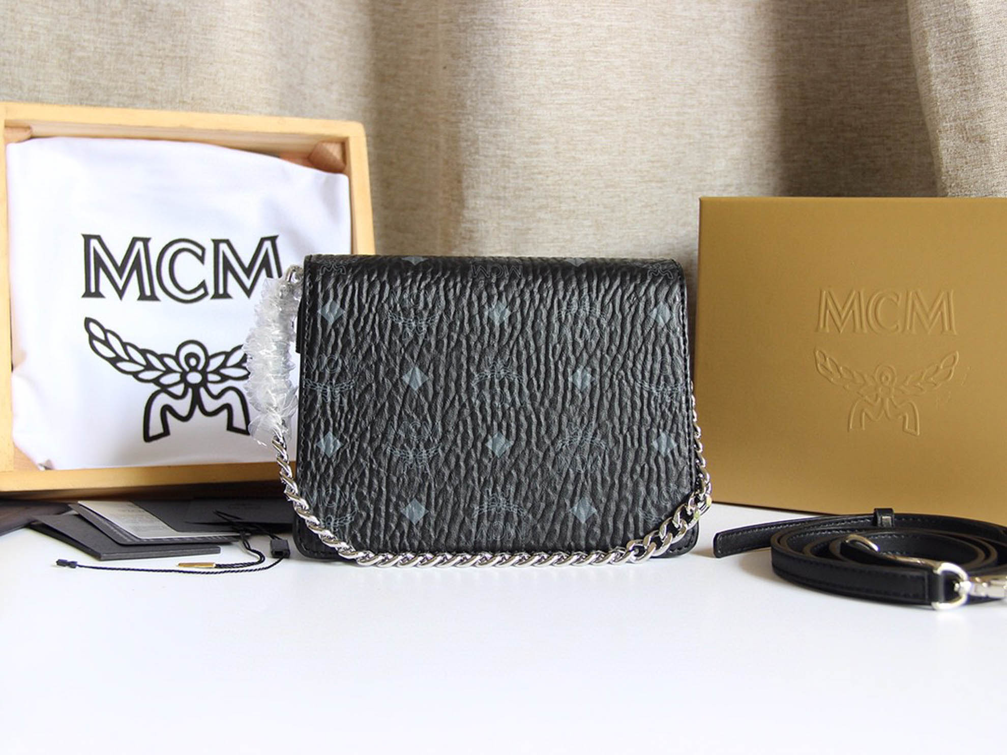 Túi MCM Millie Crossbody Visetos Black