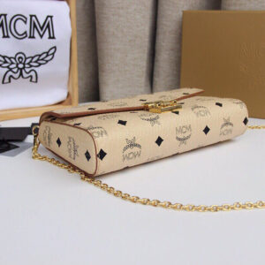 Túi MCM Millie Flap Crossbody Visetos Beige