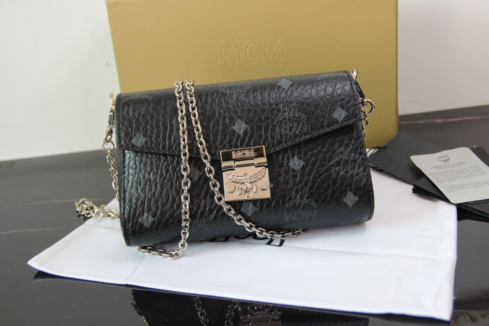 Túi MCM Millie Flap Crossbody Visetos Black