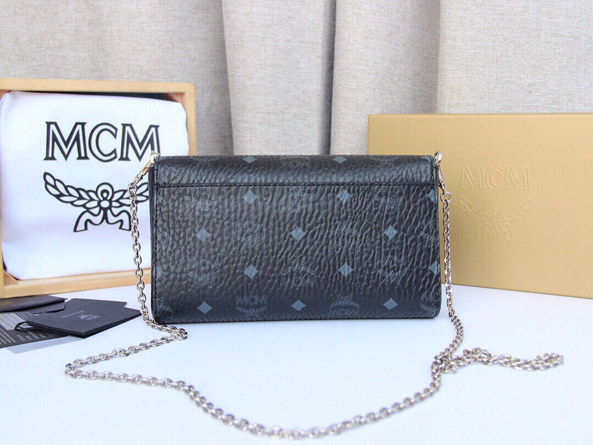 Túi MCM Millie Flap Crossbody Visetos Black