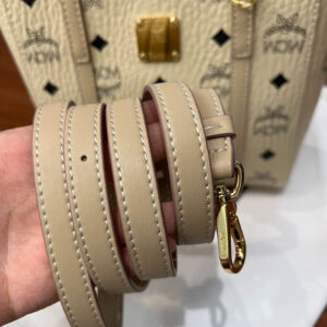 Túi MCM Mini Toni Shopper Visetos 'Beige Black'