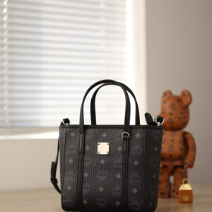 Túi MCM Mini Toni Shopper Visetos 'Black'