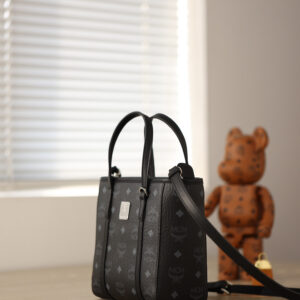 Túi MCM Mini Toni Shopper Visetos 'Black'