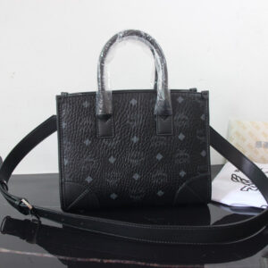 Túi MCM München Tote in Visetos ‘Black’