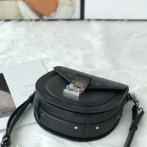 Túi MCM Patricia Round Crossbody Wallet in Visetos Black