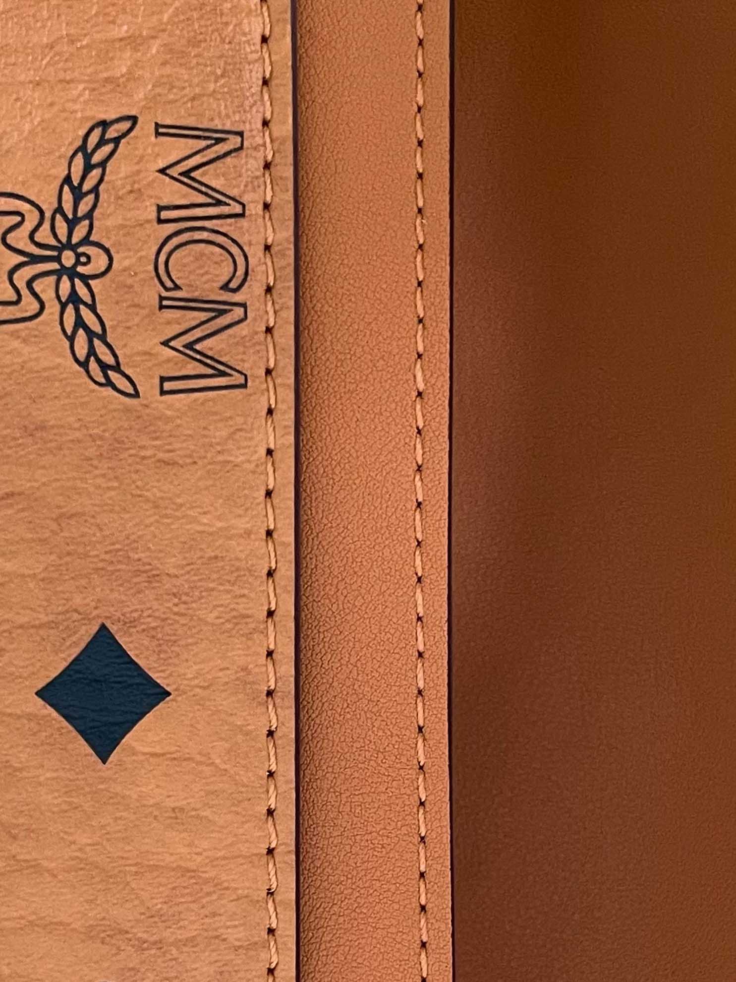 Túi MCM Small Millie Crossbody in Visetos Cognac