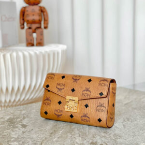 Túi MCM Small Millie Crossbody in Visetos Cognac